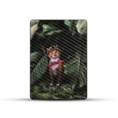 Carbon Fiber Skin Compatible with Amazon Kindle Paperwhite 5 6.8-inch 11th Gen (2021) - Expedition Kitty - Premium 3M Vinyl Protective Wrap Decal Cover | Crafted in The USA by MightySkins