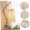 KICHOUSE Macrame Lampshade Ceiling Lamp Cover Cotton Woven Decorative Light Shade view 2