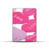 Carbon Fiber Skin Compatible with Amazon Kindle Paperwhite 5 6.8-inch 11th Gen (2021) - Love and Stuff - Premium 3M Vinyl Protective Wrap Decal Cover | Crafted in The USA by MightySkins view 1