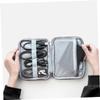 KONTONTY Portable Hard Drive Case External Storage Bag USB Cable Organizer Protective Cover view 2