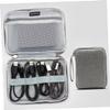 KONTONTY Portable Hard Drive Case External Storage Bag USB Cable Organizer Protective Cover view 4