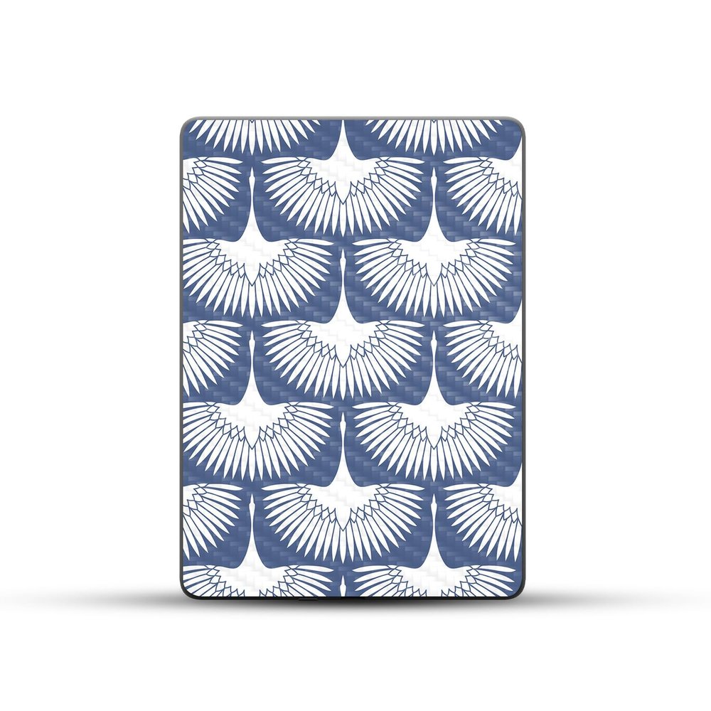 Carbon Fiber Skin Compatible with Amazon Kindle Paperwhite 5 6.8-inch 11th Gen (2021) - Feather Duster - Premium 3M Vinyl Protective Wrap Decal Cover | Crafted in The USA by MightySkins