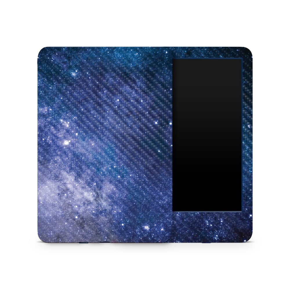 Carbon Fiber Skin Compatible with Amazon Kindle 6-inch 11th Gen (2022) - Blue Stars - Premium 3M Vinyl Protective Wrap Decal Cover - Easy to Apply | Crafted in The USA by MightySkins