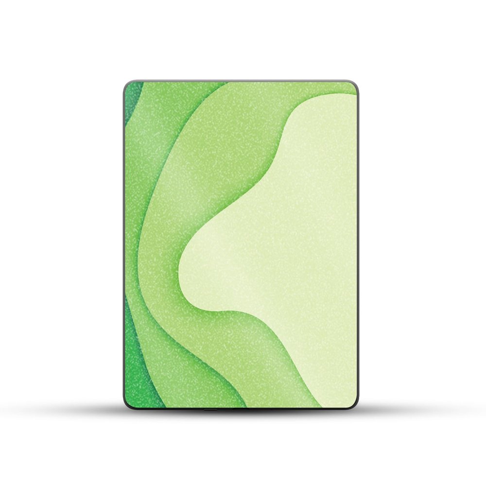 Glossy Glitter Skin Compatible with Amazon Kindle Paperwhite 5 6.8-inch 11th Gen (2021) - Papercraft Green - Premium 3M Vinyl Protective Wrap Decal Cover | Crafted in The USA by MightySkins