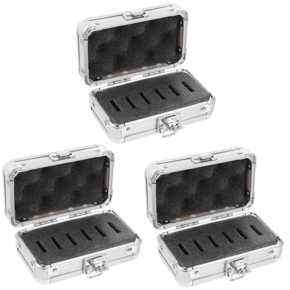 FELTECHELECTR 3pcs Telescope Filter Case Holder for Lightweight Storage Box for Astronomers Protects Color Filters from Damage Compact Design for Organizing Telescope Accessories