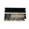 Adapter Card, M.2 NVMe SSD NGFF to PCIE X4 X8 X16 M Key Interface Card with Heatsink Sticker for Windows 7/8 / 10 Upgrade view 1