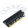 Adapter Card, M.2 NVMe SSD NGFF to PCIE X4 X8 X16 M Key Interface Card with Heatsink Sticker for Windows 7/8 / 10 Upgrade view 3