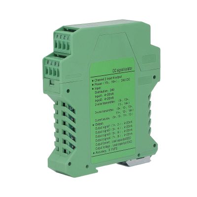 24V Current Isolator Transmitter 2 in 4 Out Direct Current Conditioner DC Isolator PLC Detect Conditioner (4-20mA)
