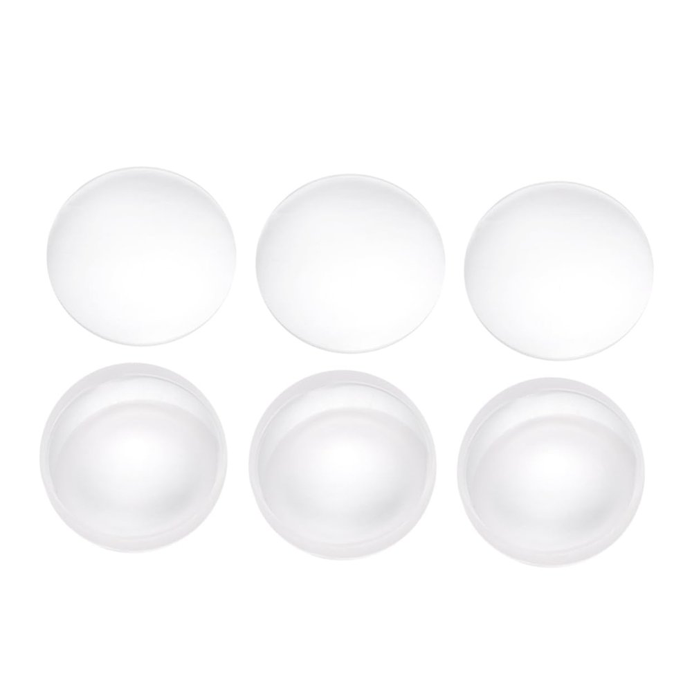 BUGUUYO 6pcs Double Convex Glass Lenses Diameter High Optical Performance for Labs Projects