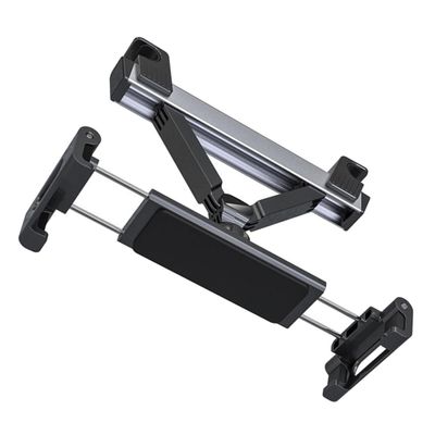 KICHOUSE Car Seat Tablet Holder Rear Seat Cell Phone Mount Headrest Holder Telescopic Arm Abs Silicone Material Wide Adjustment Range