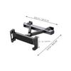 KICHOUSE Car Seat Tablet Holder Rear Seat Cell Phone Mount Headrest Holder Telescopic Arm Abs Silicone Material Wide Adjustment Range view 2