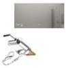 BoxWave Adapter Compatible with BYECOLD Smart Bathroom Mirror - Micro SD Card miniReader, USB Type-C OTG Reader USB3.0 Adapter Keychain - Metallic Silver view 1