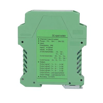 24V Current Isolator Transmitter 2 in 4 Out Direct Current Conditioner DC Isolator PLC Detect Conditioner (0-5V)