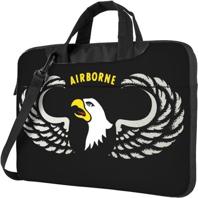 101st Airborne 3D Pattern Laptop Bag Shoulder Bag Computer Notebook Briefcase Messenger Bag