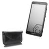 BoxWave Case Compatible with i.Safe Mobile IS655.2 - Elite Leather Messenger Pouch, Synthetic Leather Cover Case Envelope Design - Jet Black view 1