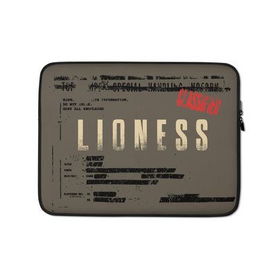 Lioness Classified Laptop Sleeve - Officially Licensed - 13 in