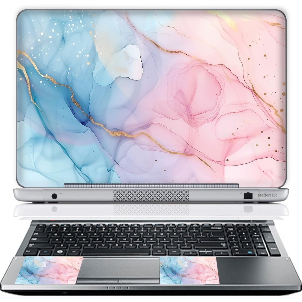 11.6 12 Inch Laptop Skin Sticker Cover Premium Sticker Cover Art Decal Decorative (Included 2 Wrist Pad Skins) - Colorful Pattern
