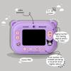 kiimento Ink-Free Instant Print Digital Camera & Video Recorder for Kids, Teens & Adults with Selfie Mode, Momento Book & 32GB  Model P (Kuromi) view 3