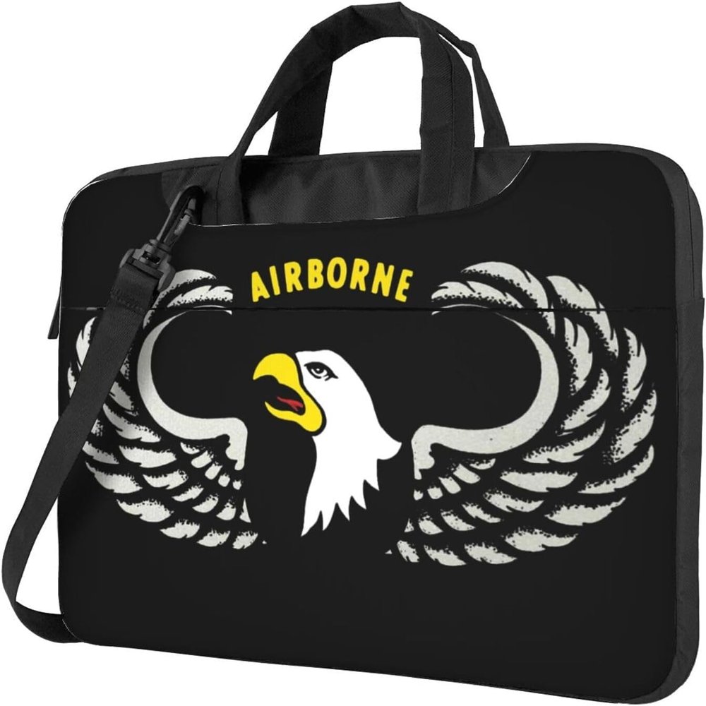 101st Airborne 3D Pattern Laptop Bag Shoulder Bag Computer Notebook Briefcase Messenger Bag