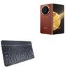 BoxWave Keyboard Compatible with Honor Magic V3 - SlimKeys Bluetooth Keyboard, Portable Thin with Chiclet-Style Keys - Jet Black view 1