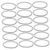 Hoement 20pcs Recorder Rubber Belts Durable Replacement for Cassette Player Square Flat Design for Tape Deck Maintenance and Smooth Playback view 1