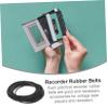 Hoement 20pcs Recorder Rubber Belts Durable Replacement for Cassette Player Square Flat Design for Tape Deck Maintenance and Smooth Playback view 4