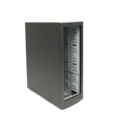 DupliM External 7-Bay Duplicator Case Enclosure Tower for DVD CD Blu-ray HDD USB - Includes UL Power Supply