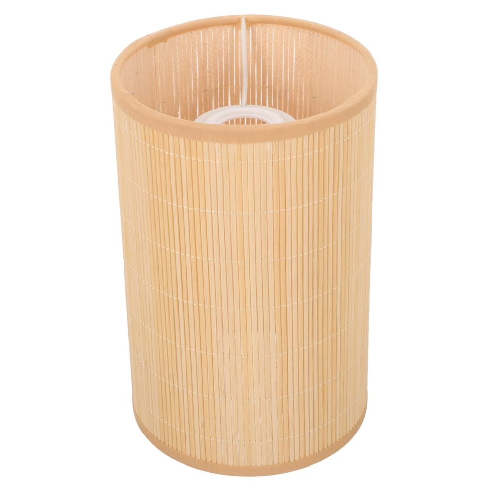 HOLIDYOYO Bamboo Pendant Lamp Shade Decorative Woven Lamp Shade Cover Home Decor Rustic Style