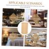 HOLIDYOYO Bamboo Pendant Lamp Shade Decorative Woven Lamp Shade Cover Home Decor Rustic Style view 2