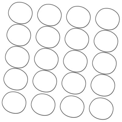 JOINPAYA 20pcs Recorder Rubber Belts Cassette Player Replacement Belts for Smooth and Noise Reduction Compatible Various Devices