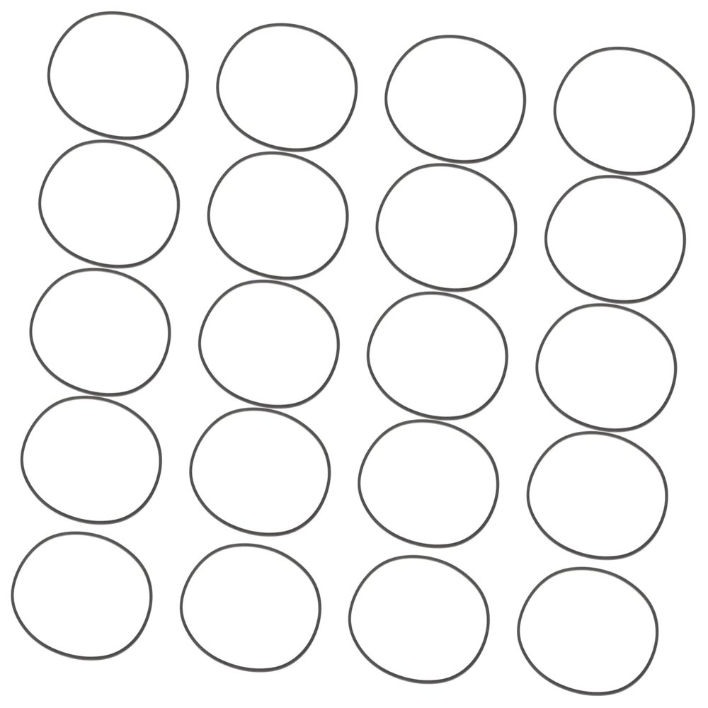JOINPAYA 20pcs Recorder Rubber Belts Cassette Player Replacement Belts for Smooth and Noise Reduction Compatible Various Devices