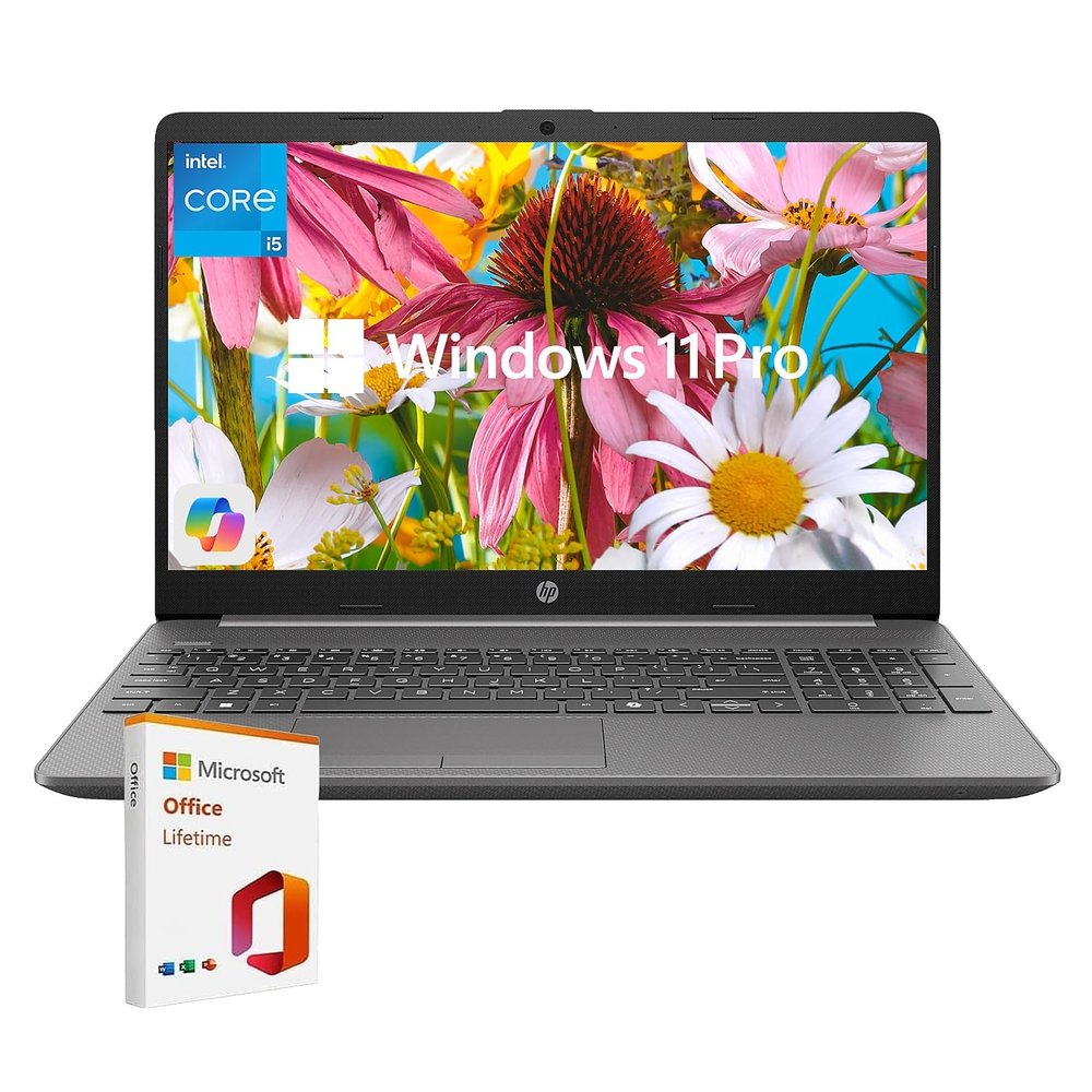 HP 15.6" Business Laptop, Full HD Micro-Edge Display, Intel 10-Core i5-1235U (Beats i7-1165G7), 16GB RAM, 512GB PCIe SSD, Webcam, Keypad, USB-C, 3-in-1 Essential Bundle, Win 11 Pro