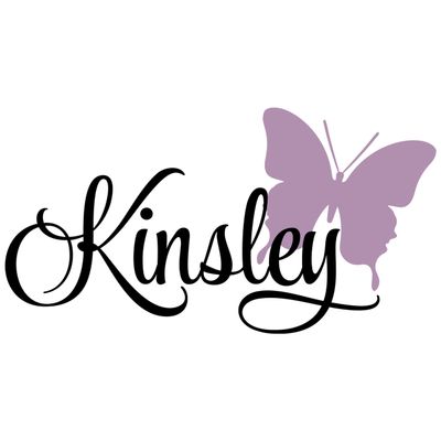 Butterfly Name Wall Decal Sticker - Custom Name Butterfly Decal - Girls Name Decal - Personalized Letters for Nursery Room - Girls Bedroom Decor