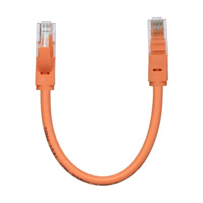 ACGTUY 20cm 30cm 50cm Short CAT 6 RJ45 Network LAN Cable Ethernet Patch Cord(Orange,0.5m)