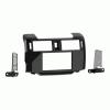 Car Stereo Kit Compatible with for 2010, 2011, 2012 & 2013 Toyota 4 Runner Single & Double Din (High Gloss Charcoal) and Wire Harness for Factory Amplied or JBL view 2