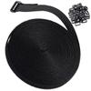 CORHAD 2sets Reusable Cable Strap Hook and Loop Fixing Straps for Wire Management Including Buckles Adjustable Cinch for Organizing Cables and Electronics view 2