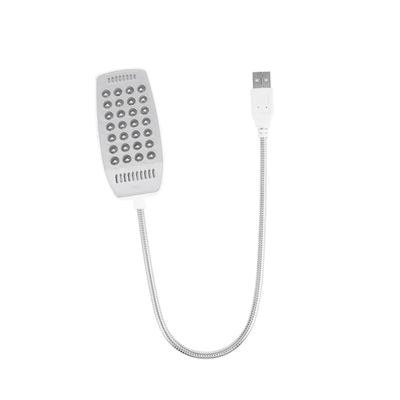 CIYODO USB Led Reading Lamp with Lights Flexible Gooseneck for Laptop Use Eye-Caring Computer Light for Home Office Study and Reading White