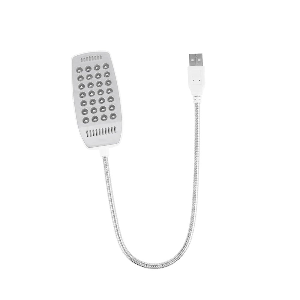 CIYODO USB Led Reading Lamp with Lights Flexible Gooseneck for Laptop Use Eye-Caring Computer Light for Home Office Study and Reading White
