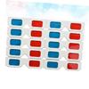 KICHOUSE 50pcs Stereoscopic Glasses Red Blue Paper-Framed Theater Home Lightweight Safe view 2
