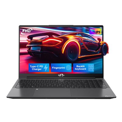 Ghost Manta 15.6 FHD Student Laptop, Intel Pentium Quad-Core N100(Beat to i3-1115G4, Up to 3.4GHz), 8GB RAM, 256GB SSD, 2 Years Warranty, Type-C 65W Charger, Backlit Keyboard, Fingerprint, Gray