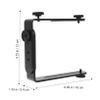 KONTONTY Metal l Bracket for Camera Mounting Speedlight Bracket 1/4 Screw Holes and Nuts for Camcorder view 2