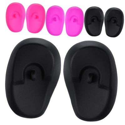 4 Pairs Silicone Ear Covers for Hair Dyeing, Heat Resistant