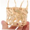 Yardenfun 2pcs Small Bamboo Lampshades Woven Lampshade Covers for Ceiling Light Easy Install view 3