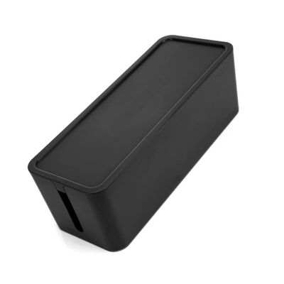CIYODO Box Black Organizer for Desk Tv and Computer Cable Storage Case Cover for Hiding Cords and Adapters for Use