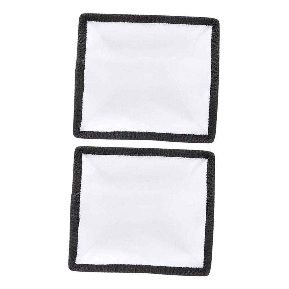KONTONTY 2pcs Foldable Diffuser Sock for Flash Soft Light Cover Accessory for Video Recording Live Streaming Portrait Photography Use