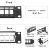MECCANIXITY 1U Blank Key Stone Shielded Network 24-Port Patch Panel, 19inch Rack & Wall Mountable Patch Bay with Network Module for Servers Network, Multi Terminal Services view 4