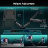 Pholiten Monitor and Laptop Mount for Max 32 Screen and 17 Notebook, Dual Monitor Mount Holds up to 22lbs,Laptop Tray Stand with Gas Spring Arm view 3