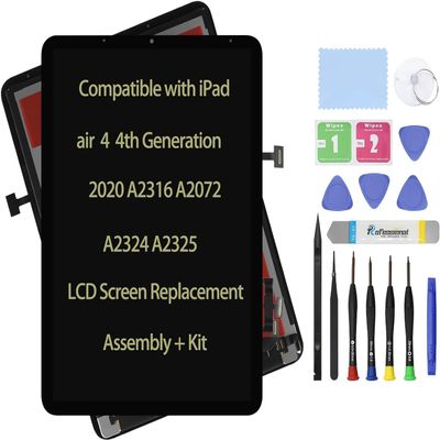 Daplinno 10.9" LCD Touch Screen Replacement for iPad air 4 4th Gen Generation 2020 A2324 A2316 A2325 A2072 Display LCD Digitizer Assembly + Glass + Repair Kit