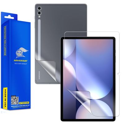 ArmorSuit Full Body Skin Film + Anti-Glare Screen Protector for Samsung Galaxy Tab S10+ (12.4 Inch, 2024) Max Coverage MilitaryShield Matte Film - Made in USA