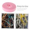 FELTECHELECTR 2rolls Cable Organizer Dots Long Hook and Loop Straps for Cord Wrap Home Office Wire Management Straps view 4